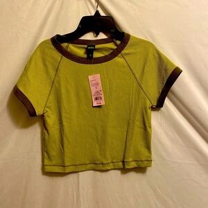 Wild Fable green crop top size small